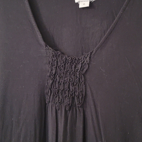 DKNY Black Sleeveless Tank Top Blouse XL - Picture 3 of 5